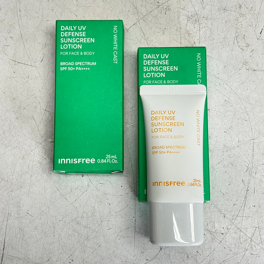 INNISFREE (2 PACK) Mini Daily Uv Defense Sunscreen 50+ Spf 0.84 oz BB 10/27