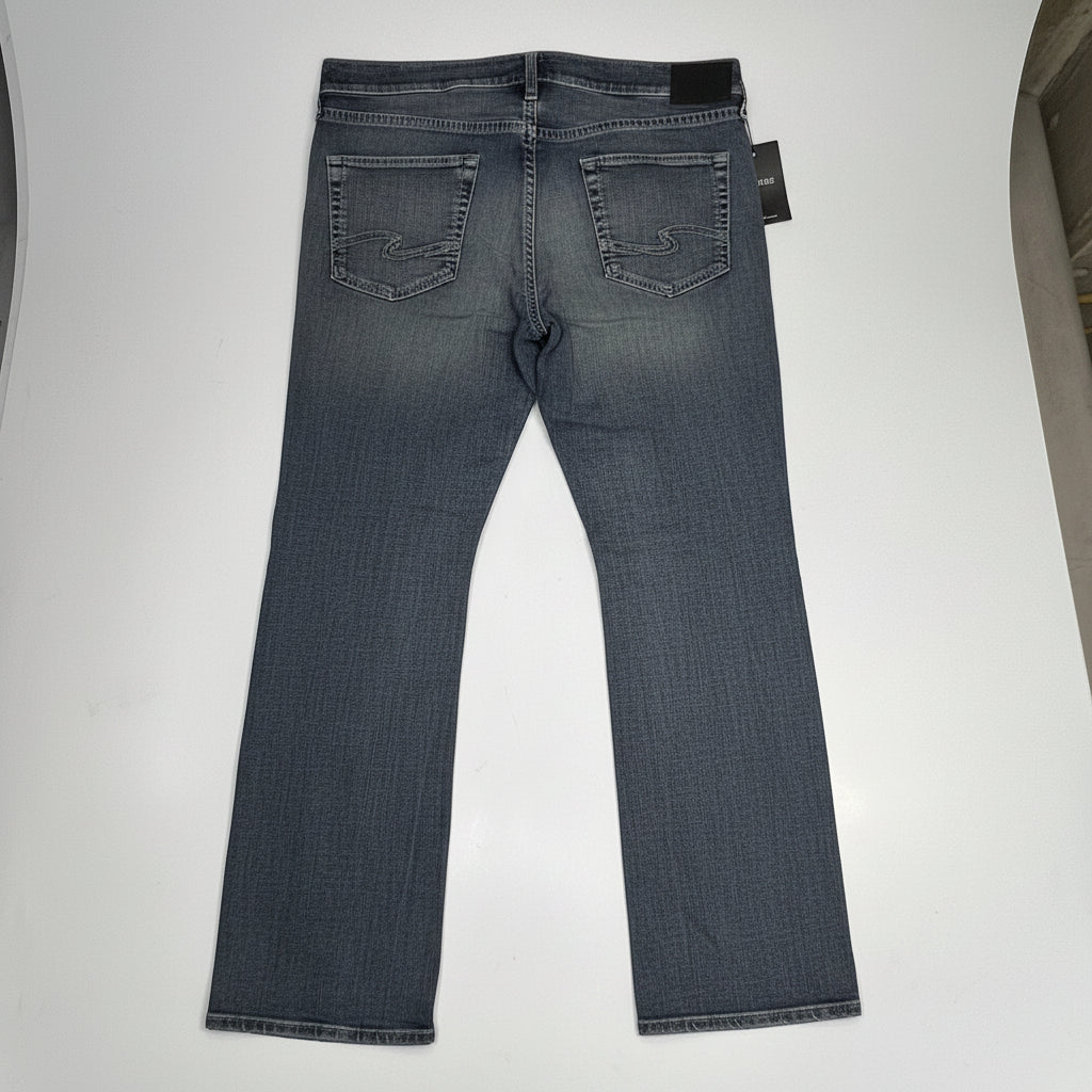 SILVER JEANS CO.  Zac Relaxed Fit Straight Leg Jean Men's Sz 42/34 Indigo