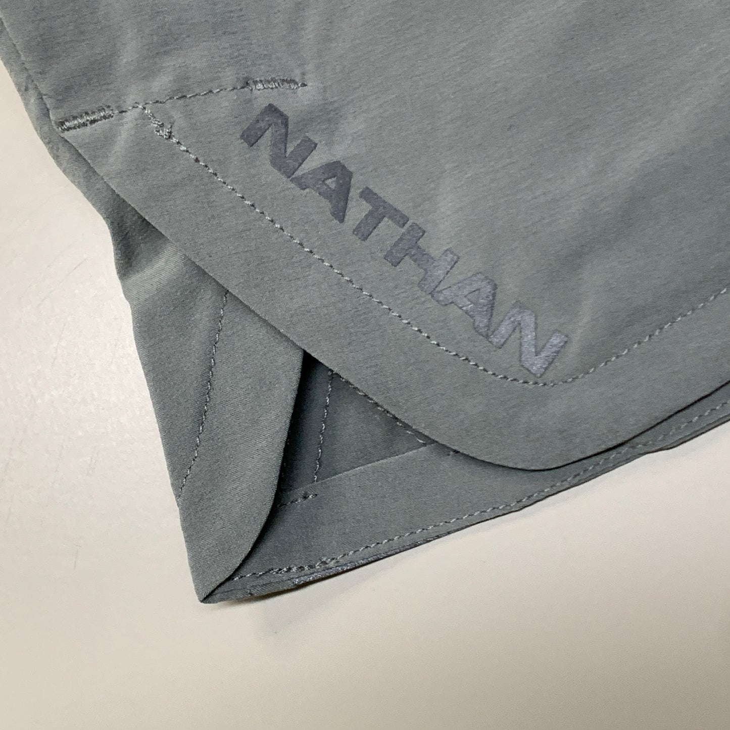 NATHAN Front Runner Shorts 5" Inseam Men's Monument Grey SZ S NS70100-80128-S