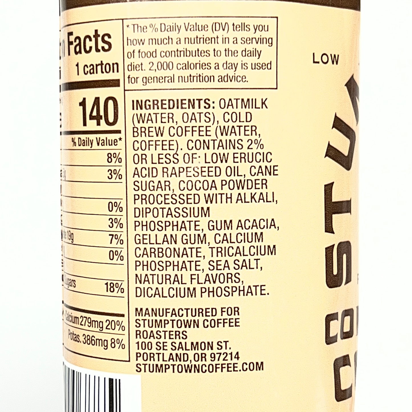 STUMPTOWN (12 PACK) Cold Brew W/ Oatly Chocolate Flavor 11 Fl Oz BB 01/27 (As-Is)