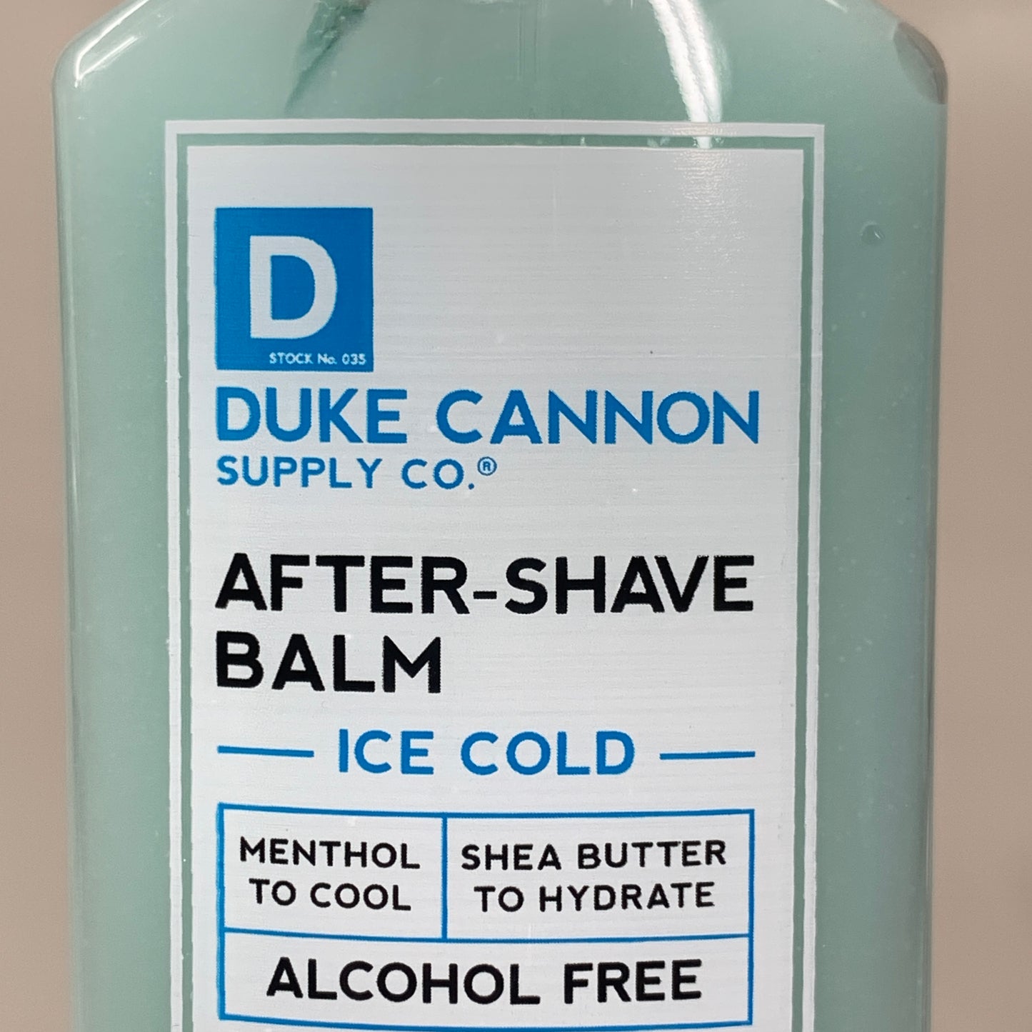 DUKE CANNON (2 PACK) Aftershave Balm Menthol and Shea Butter Alcohol Free 6 Fl oz