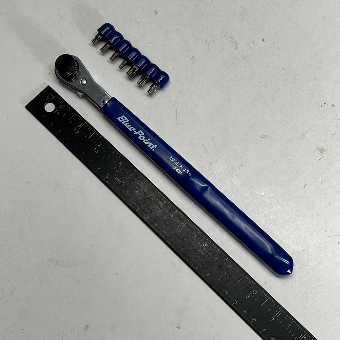 BLUE POINT Snap On Stubby Torx Driver Set & Reversible Ratchet Bit Wrench DHW1