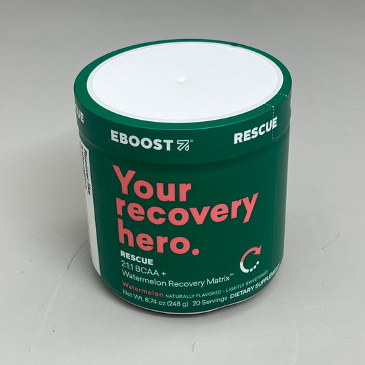 ZA@ EBOOST Gluten-Free Plant-Based Pre-Workout Watermelon Rescue 20 Serving BB 08/25 B