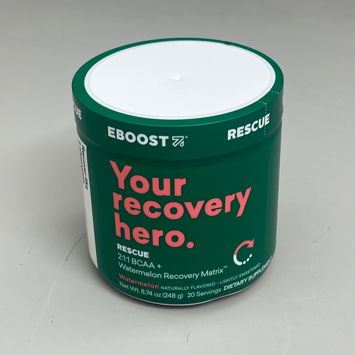 ZA@ EBOOST Gluten-Free Plant-Based Pre-Workout Watermelon Rescue 20 Serving BB 08/25 E