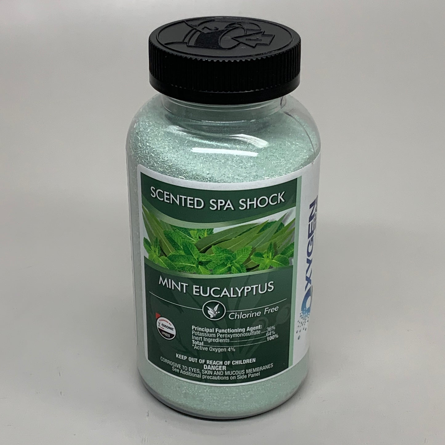 OXYGEN SPAS (3 PACK) Scented Spa Shock Chlorine Free Mint Eucalyptus 1.875 lbs