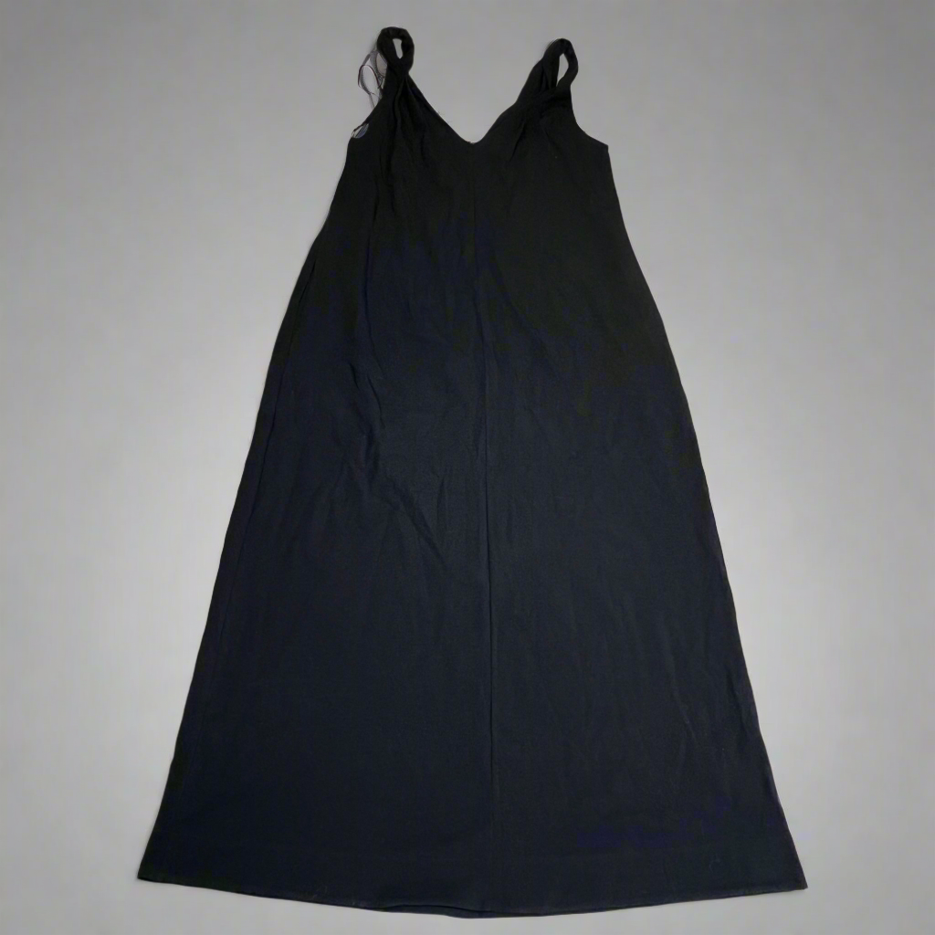 BRUNELLO CUCINELLI Ankle Dress W/ Shimmer Chest Accent 98% Cotton Women's Sz XL