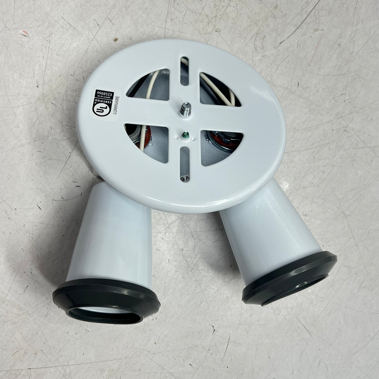NUVO LIGHTING Flood Light Exterior Par38 Holder & Adjustable Swivel White 76-684