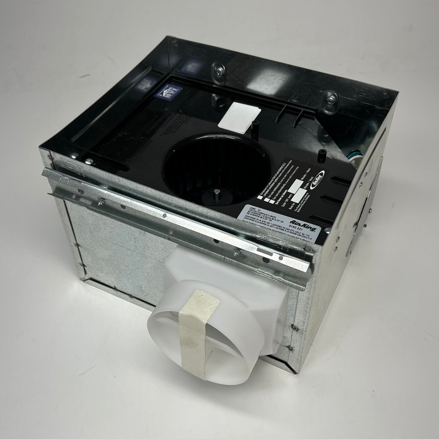 AIR KING 1 Scone Ceiling Mounted Energy Star Rated Exhaust Fan 80CFM White AK80