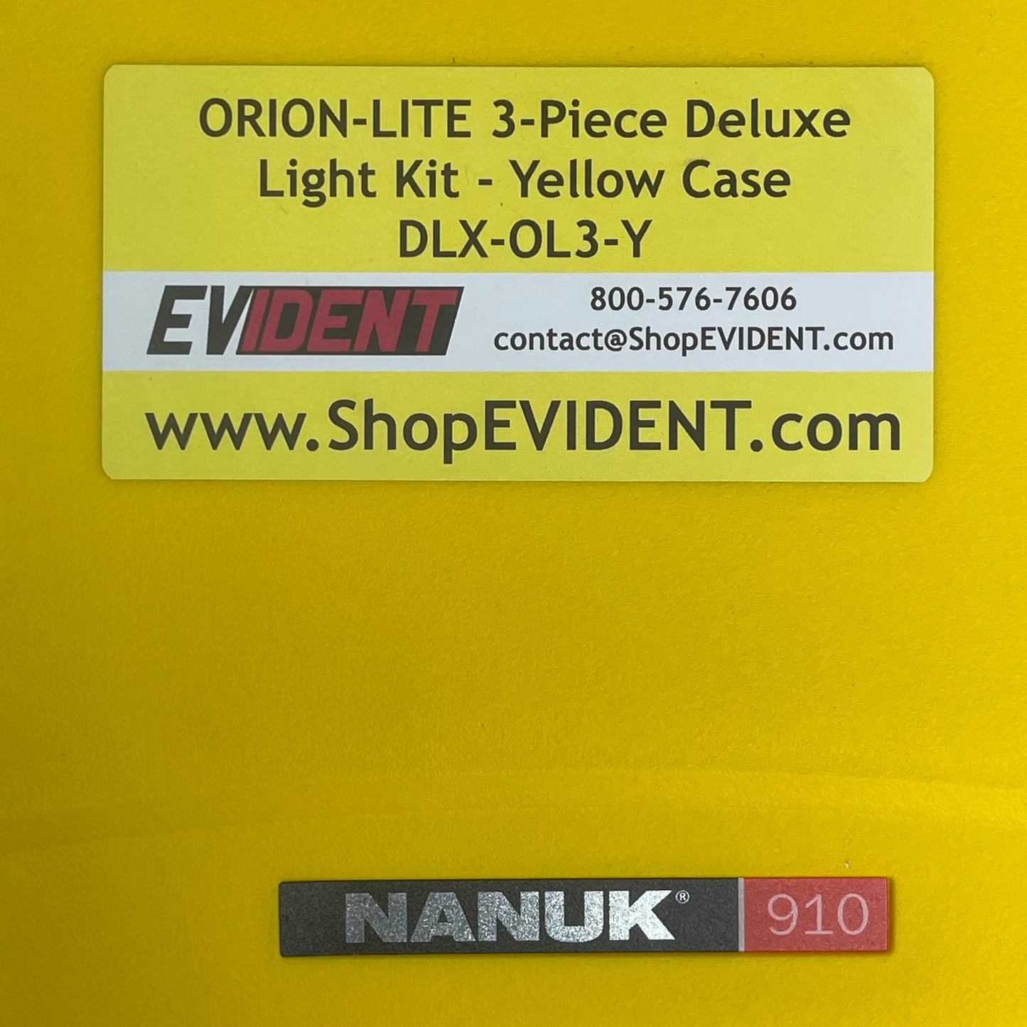 ORION-LITE 3-Piece Deluxe Investigator Light Kit w/ Yellow Case DLX-OL3-B