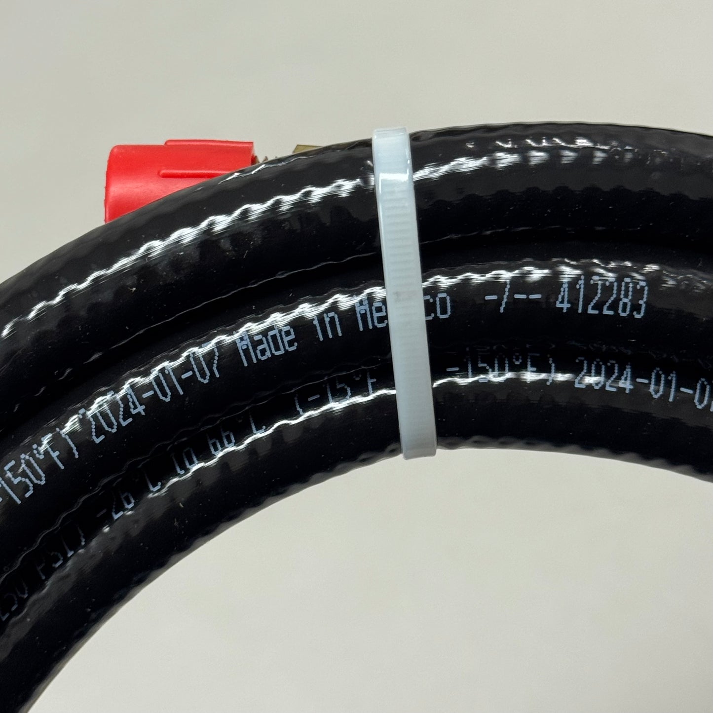 HYPERTHERM Air Hose Assy W/ Brass Fittings 3/8" X 3.0/10' Black Synfoss Danfoss