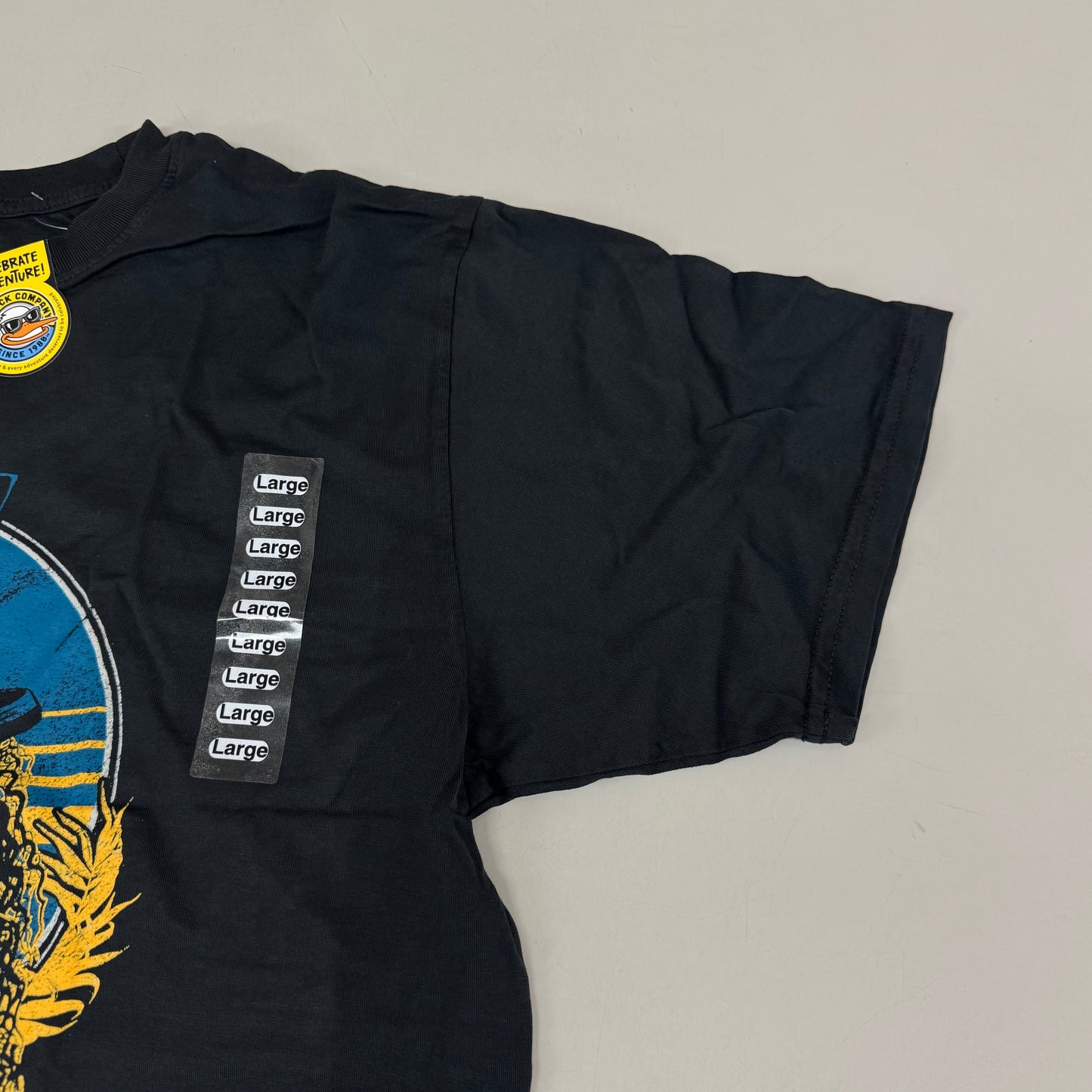 THE DUCK COMPANY Welcome To The Jungle Kalahari T-Shirt Adult Large Black,Blue,Yellow