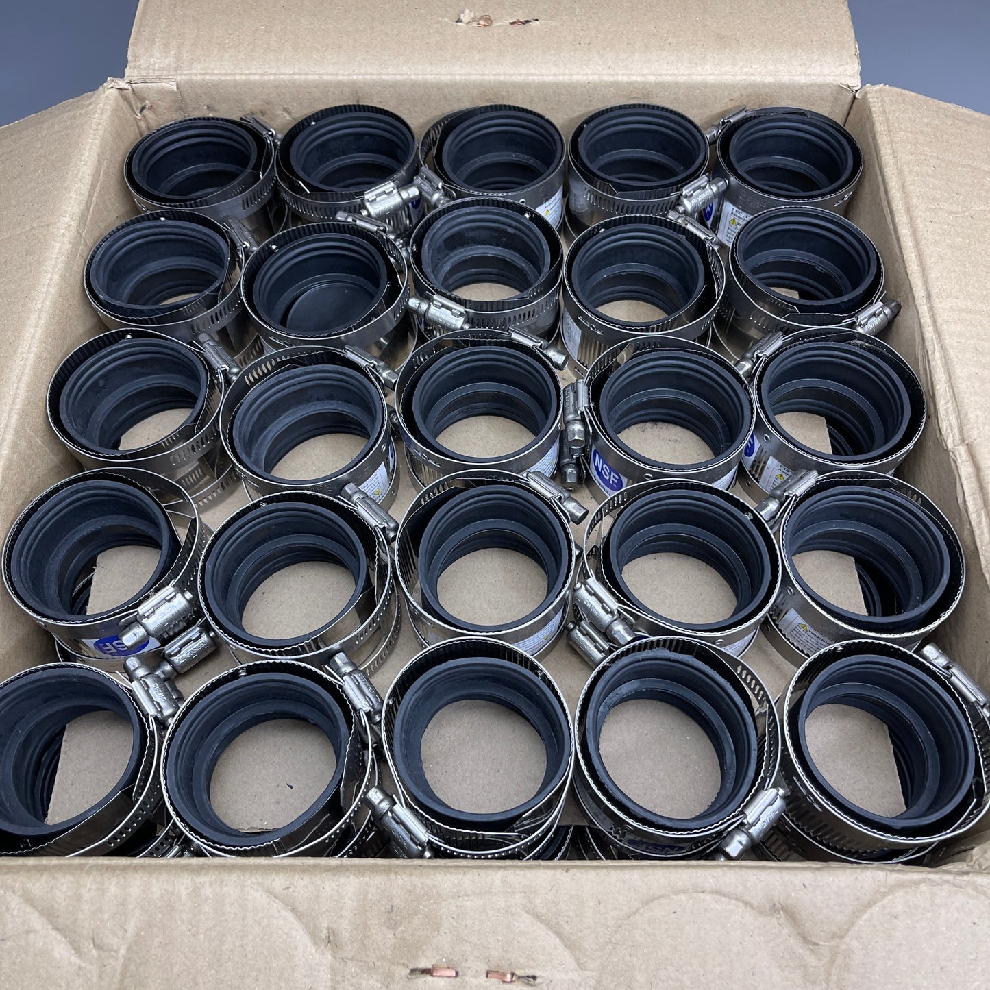 MIFAB Box of 100! Mi-Hub 2” Stainless Shielded Couplers