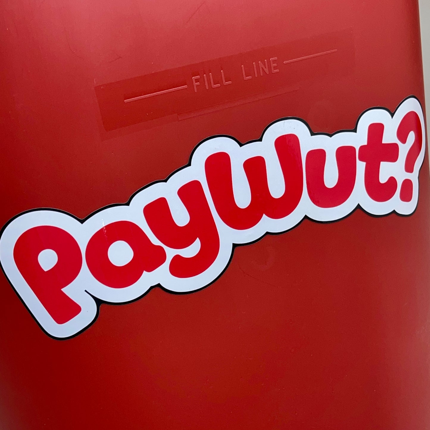 PAYWUT Limited Edition (#4 of 10) “Lil’ Trashy” Red Garbage Can (Signed & Numbered) RIDICULOUSLY RARE! (AS-IS)