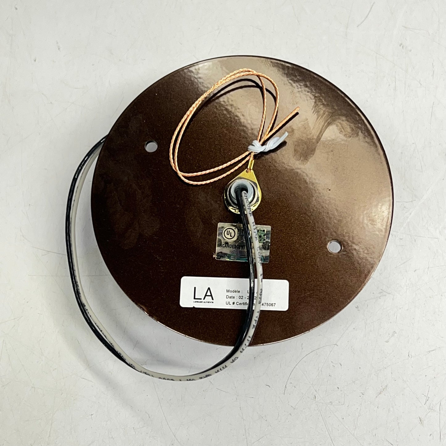 ZA@ (LOT OF 3) Lighting Fixture Parts  Teal/Brown/White