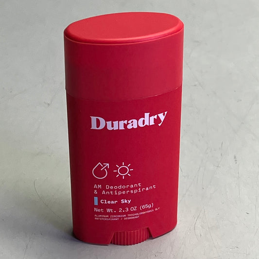 DURADRY(2 PACK) Clinical Strength AM Deodorant & Antiperspirants Clear Sky 2.3oz