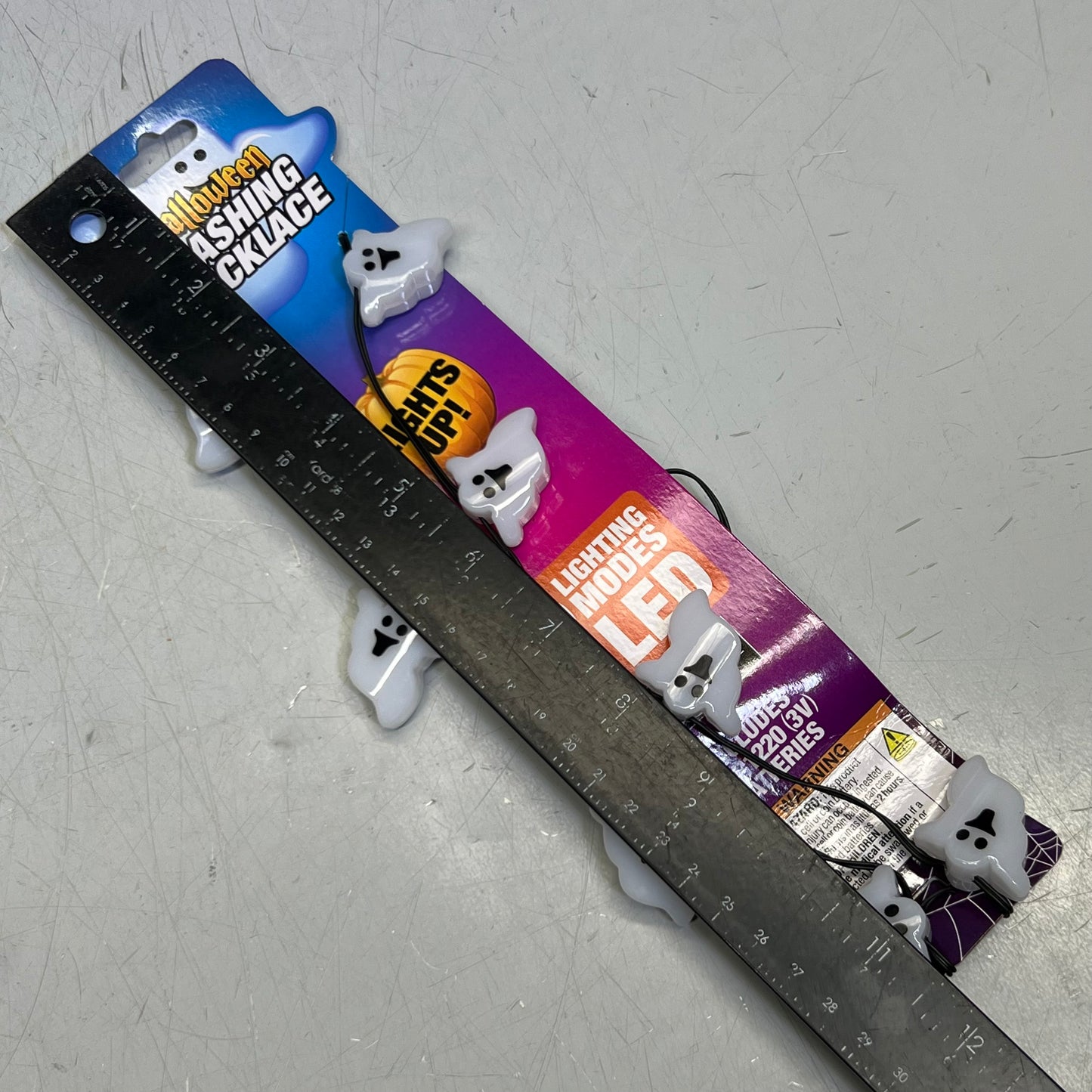 MAGIC SEASON (4 PACK) Halloween Flashing Bulb Necklace Plastic 702921