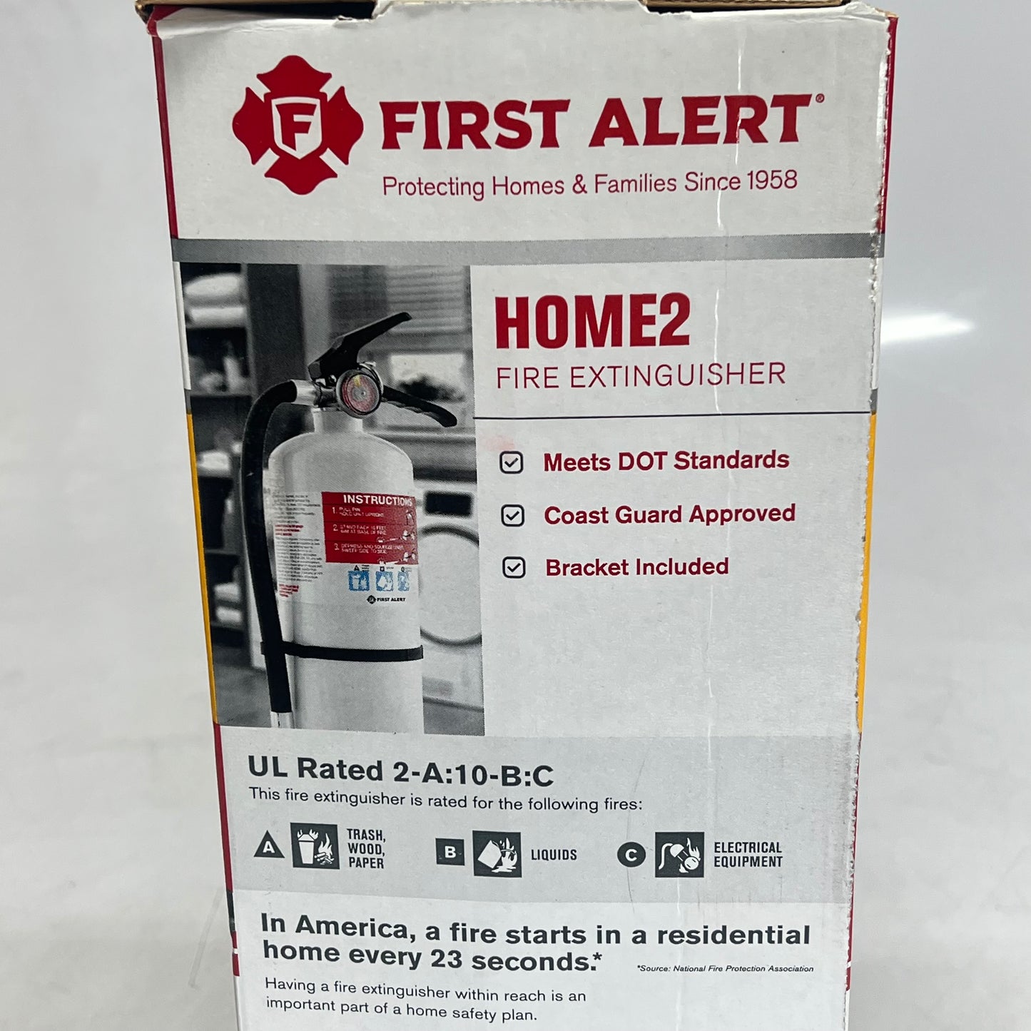 FIRST ALERT Rechargeable Compliance Fire Extinguisher Ul Rated S23-177963|-179291