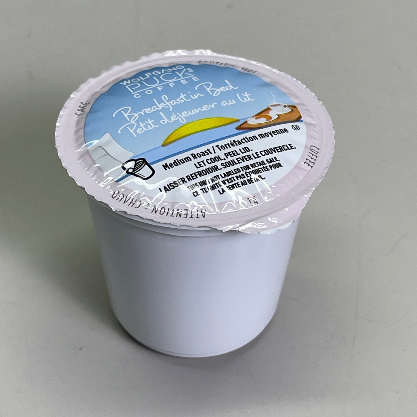 ZA@ WOLFGANG PUCK (24 PACK) Breakfast in Bed Coffee Single Serve Cups BB 10/25 E