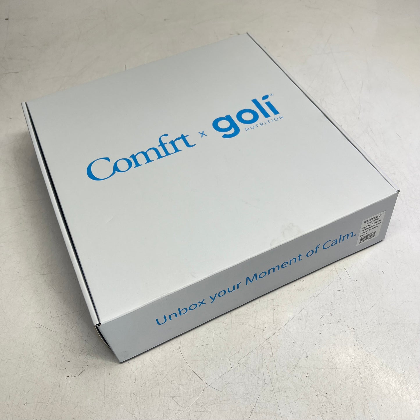 COMFRT X GOLI NUTRITION Travel Essentials Hoodie Women's Sz XL Goli Blue KJHU251