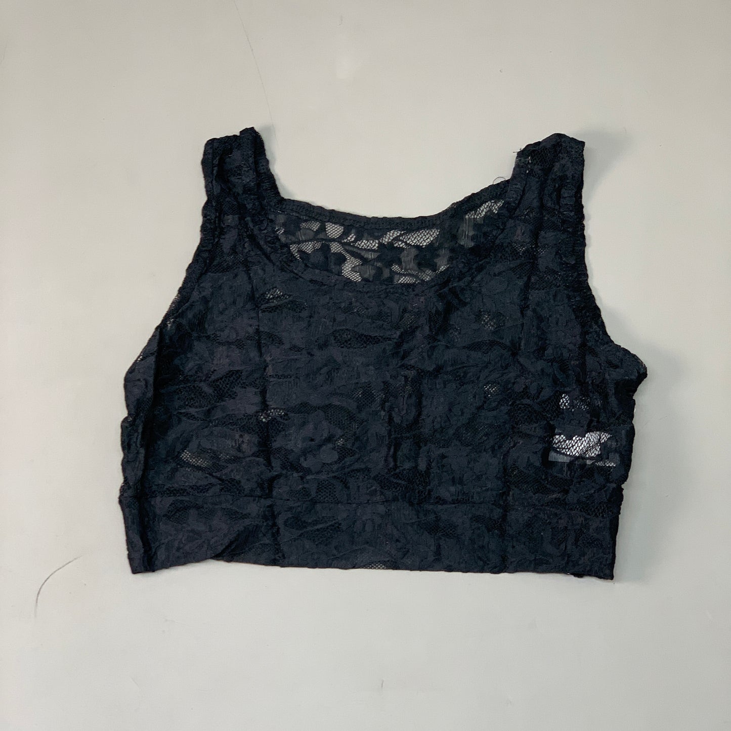 HALFTEE Full Lace Tank Nylon & Spandex Blend Floral Black XS (23)