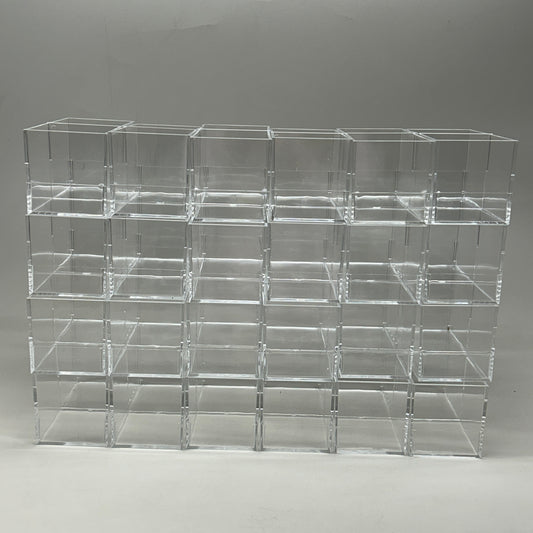 SIFFRON (24 PACK) ULTA Beauty Fixture Feature Shelf Container Clear 7809138584 (New)