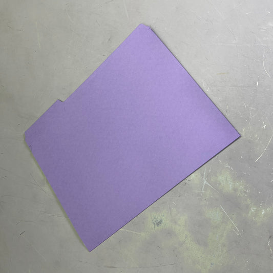 SMEAD (100 PACK) Reinforced File Folder Letter Sz 1/3 Cut Tab Lavender 12434