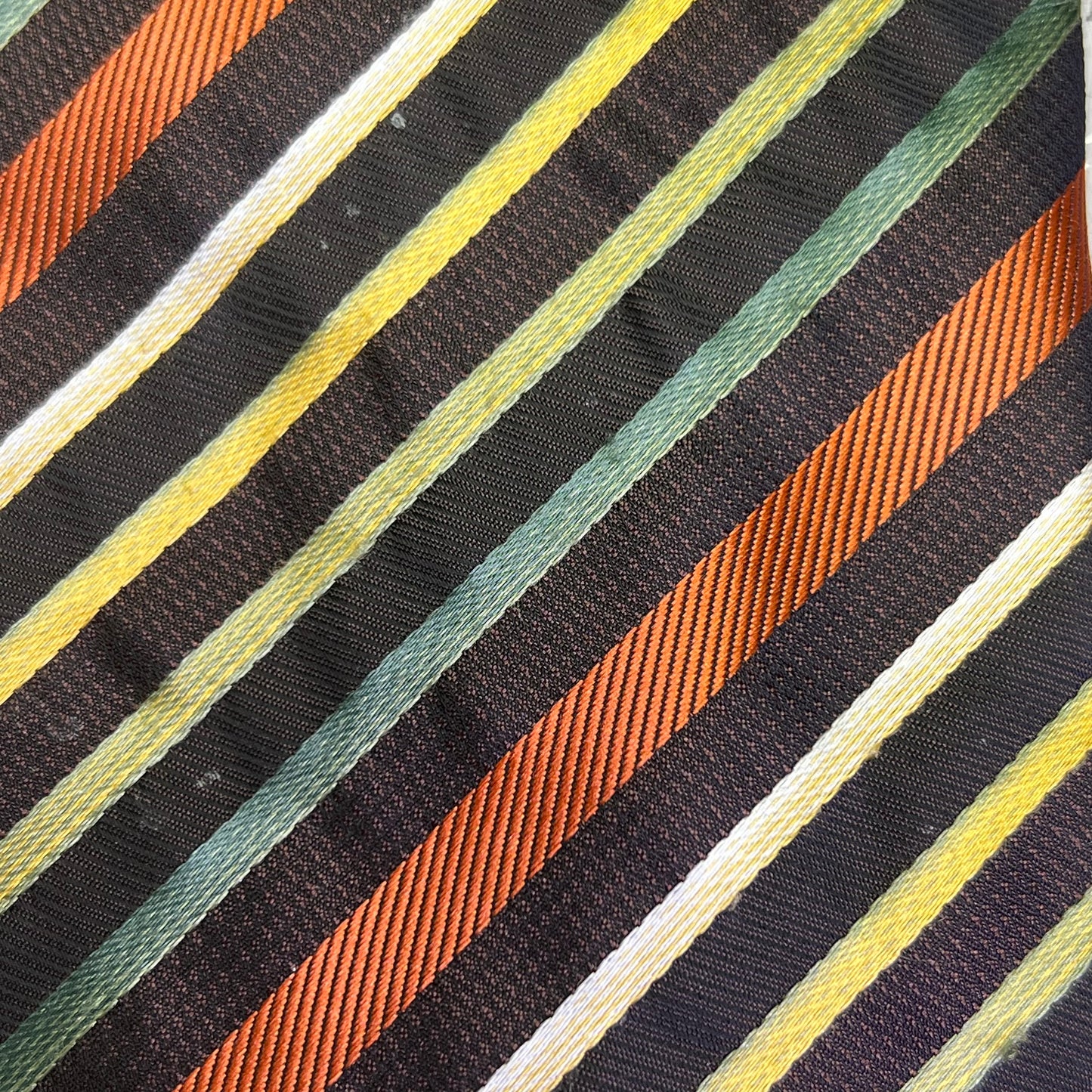 ALEXANDER JULIAN COLOURS 100% Polyester Stripe Design 60" Brown/Multicolor