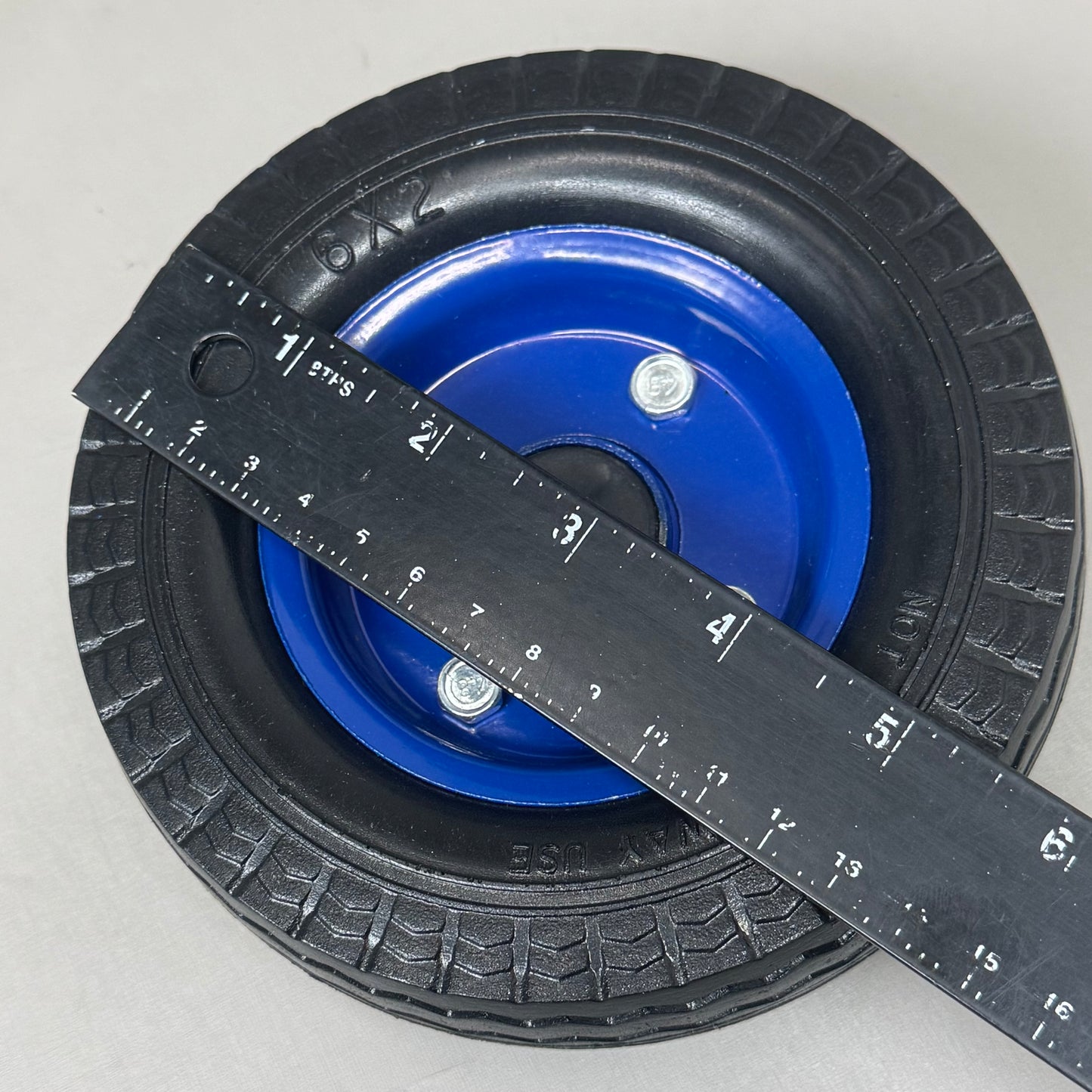 SNAP-ON Replacement Wheel For Battery Charger 6”x 2” Black/Blue EEBC100-1