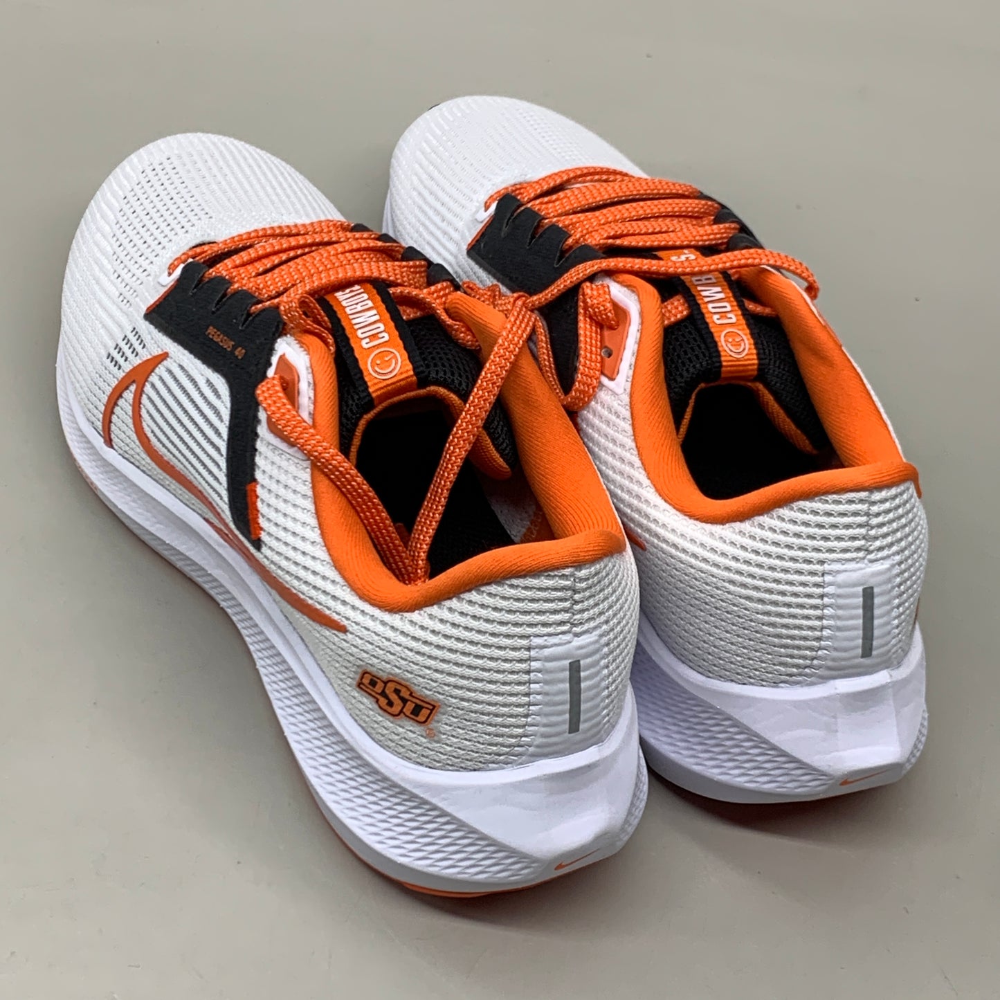 NIKE Zoom Pegasus 40 OK STATE White, Brilliant Orange & Black 11.5 W 10 M DZ5973-100