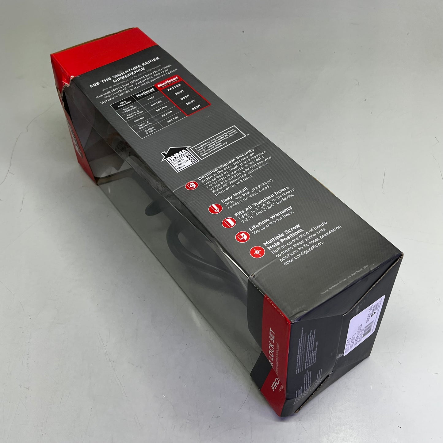 KWIKSET Hawthorne Handleset W/ Juno Knob Deadbolt Venetian Bronze 98001-104