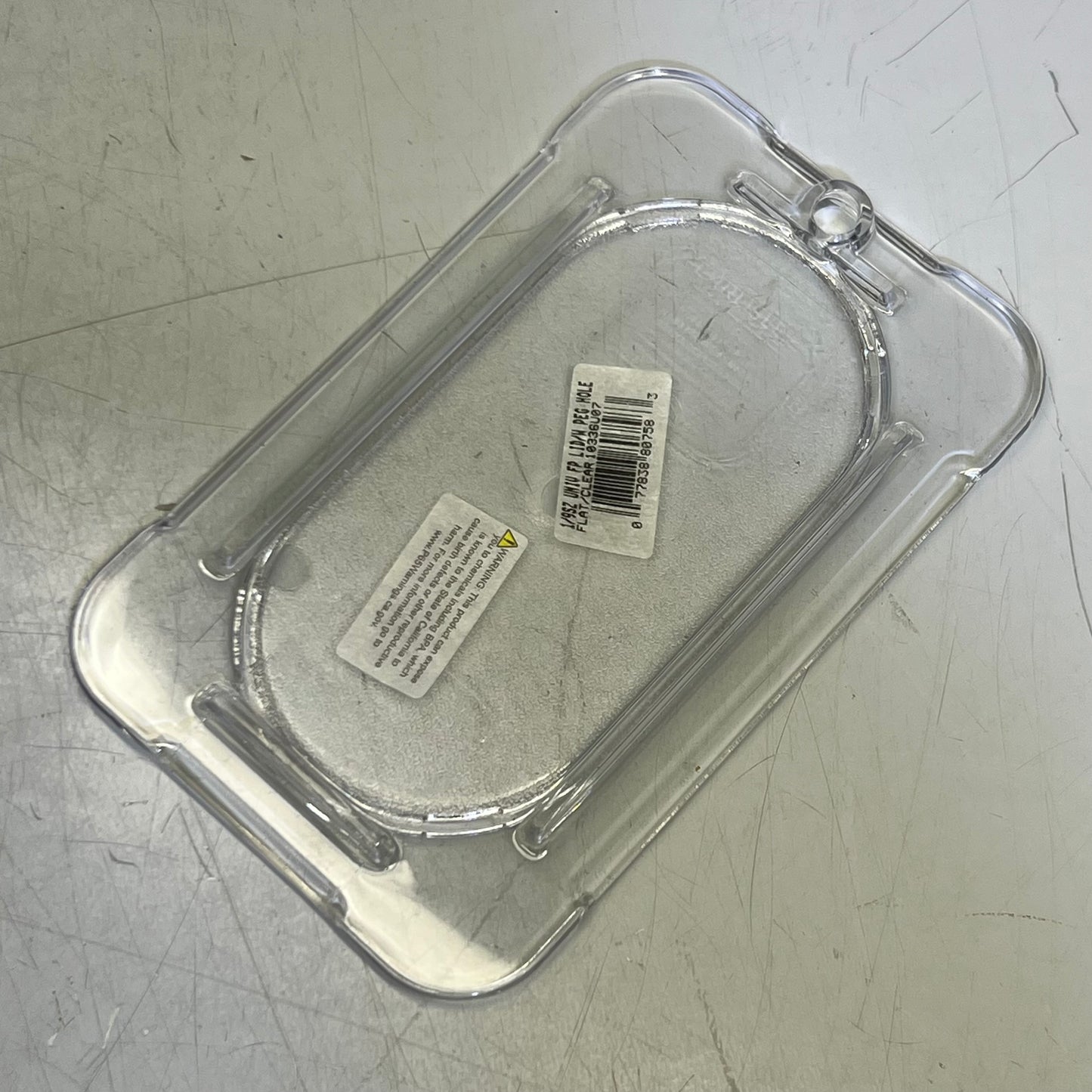 ZA@ CFS (6 PACK) Polycarbonate Flat Universal Lid 1/9 Sz 6.8"L x 4.2"W