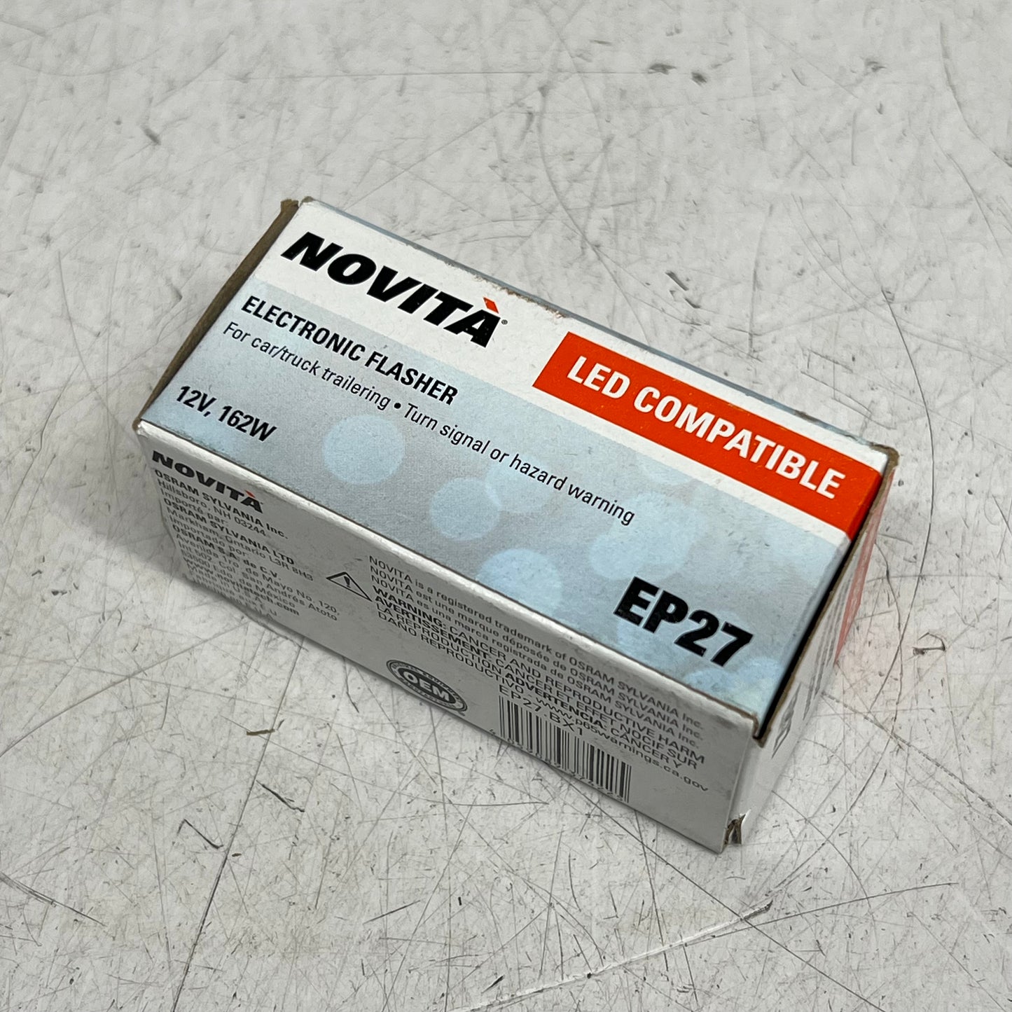 NOVITA  Turn Signal/hazard Warning Flasher 12V Applications 5 Terminals EP27
