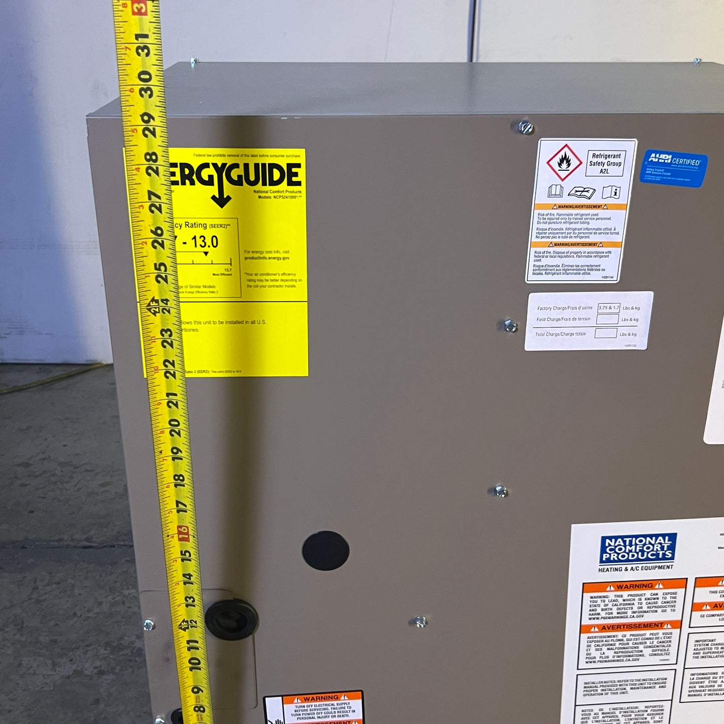 NCP Thru the Wall Condensing Unit 1000 Series NCP5241000A-A1