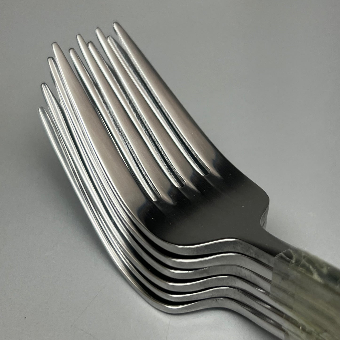 GOLD SERIES IDOL 2 Pack of 12 Qualite Stainless Dinner Forks Metalic