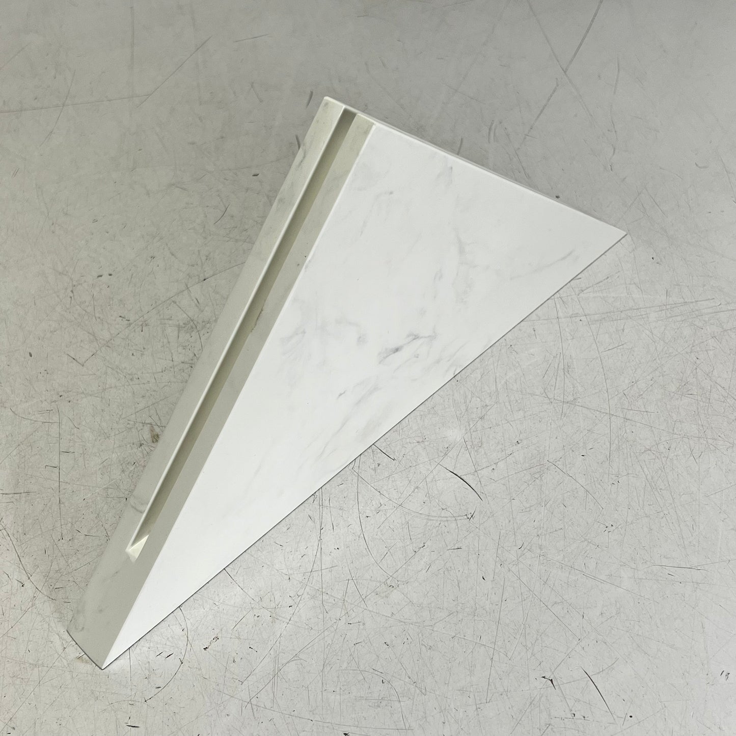 SAMUEL MULLER Solid Surface Storage Pod & Corner Shelve Kit Carrara SMSSP1414