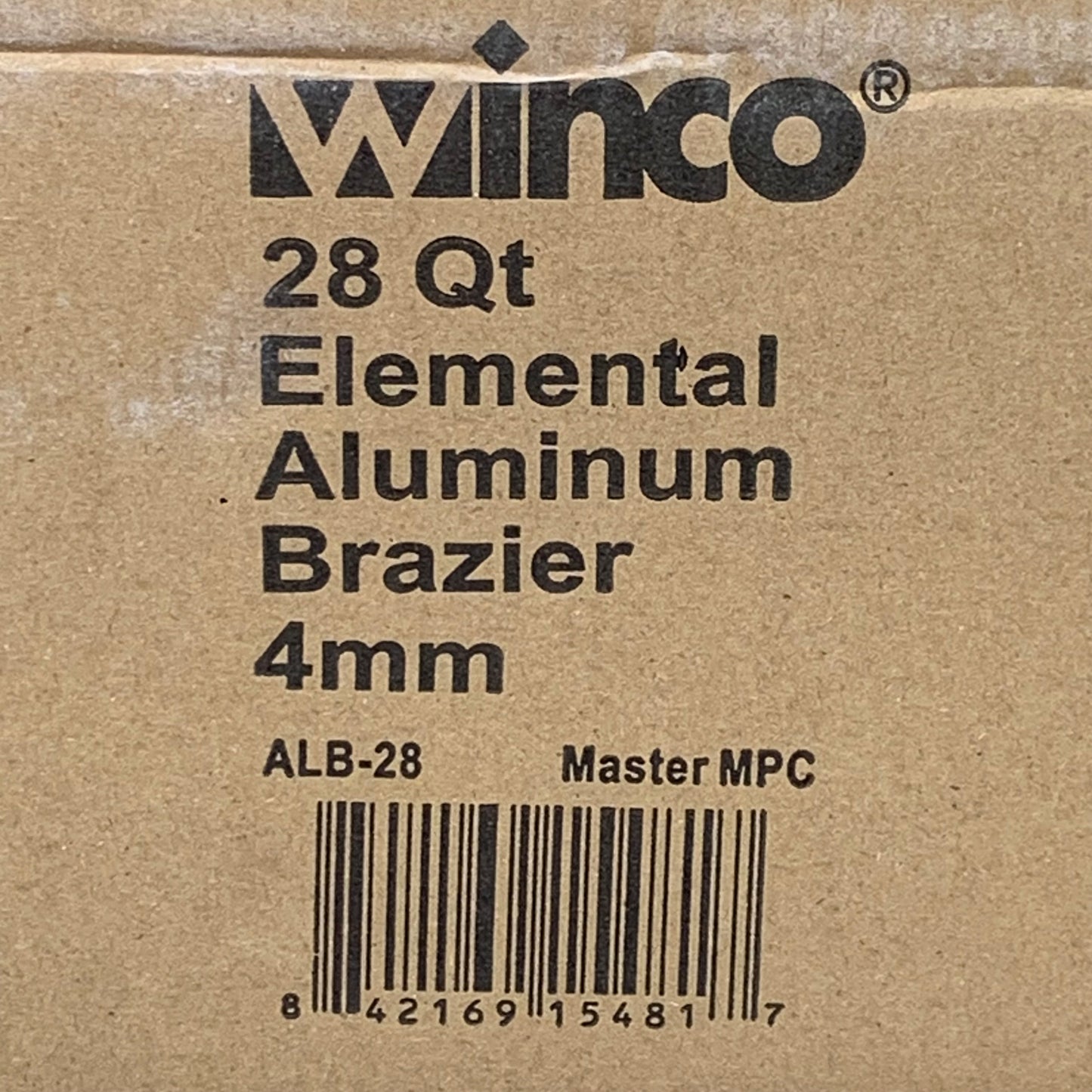WINCO 28 Quart Elemental Aluminum Brazier 4MM ALB-28
