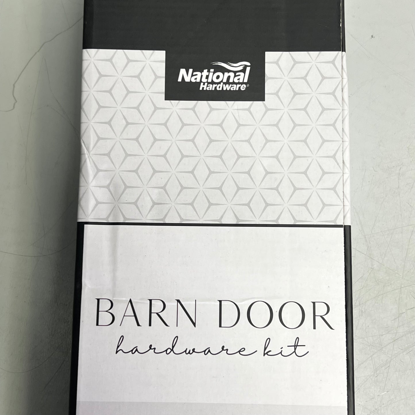 NATIONAL HARDWARE Steel Builder Barn Door Kit 72" L Track Matte Black N700-001