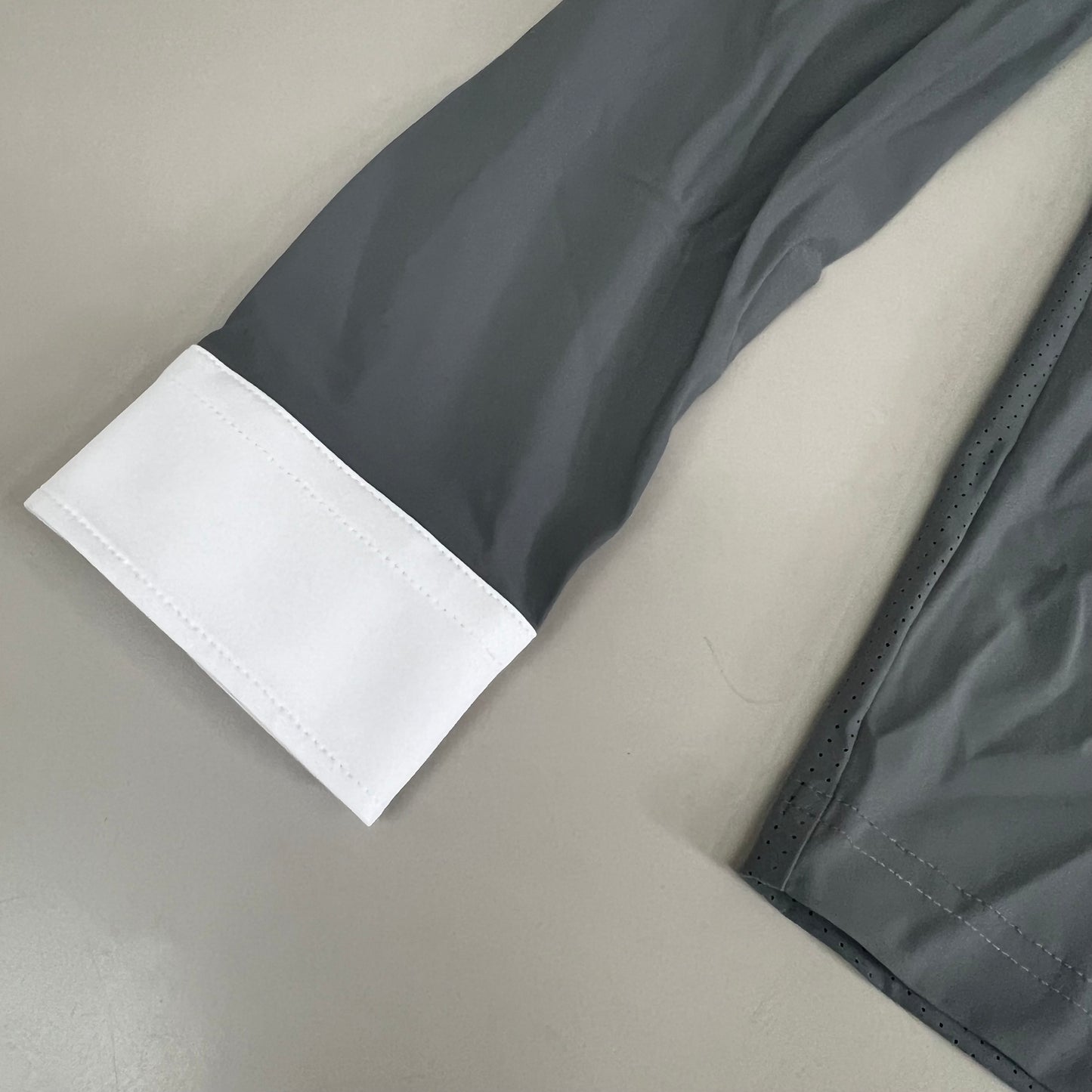 SAMSHIELD Samuel Long Sleeves Equestrian Polo Shirt Men's Sz L Grey