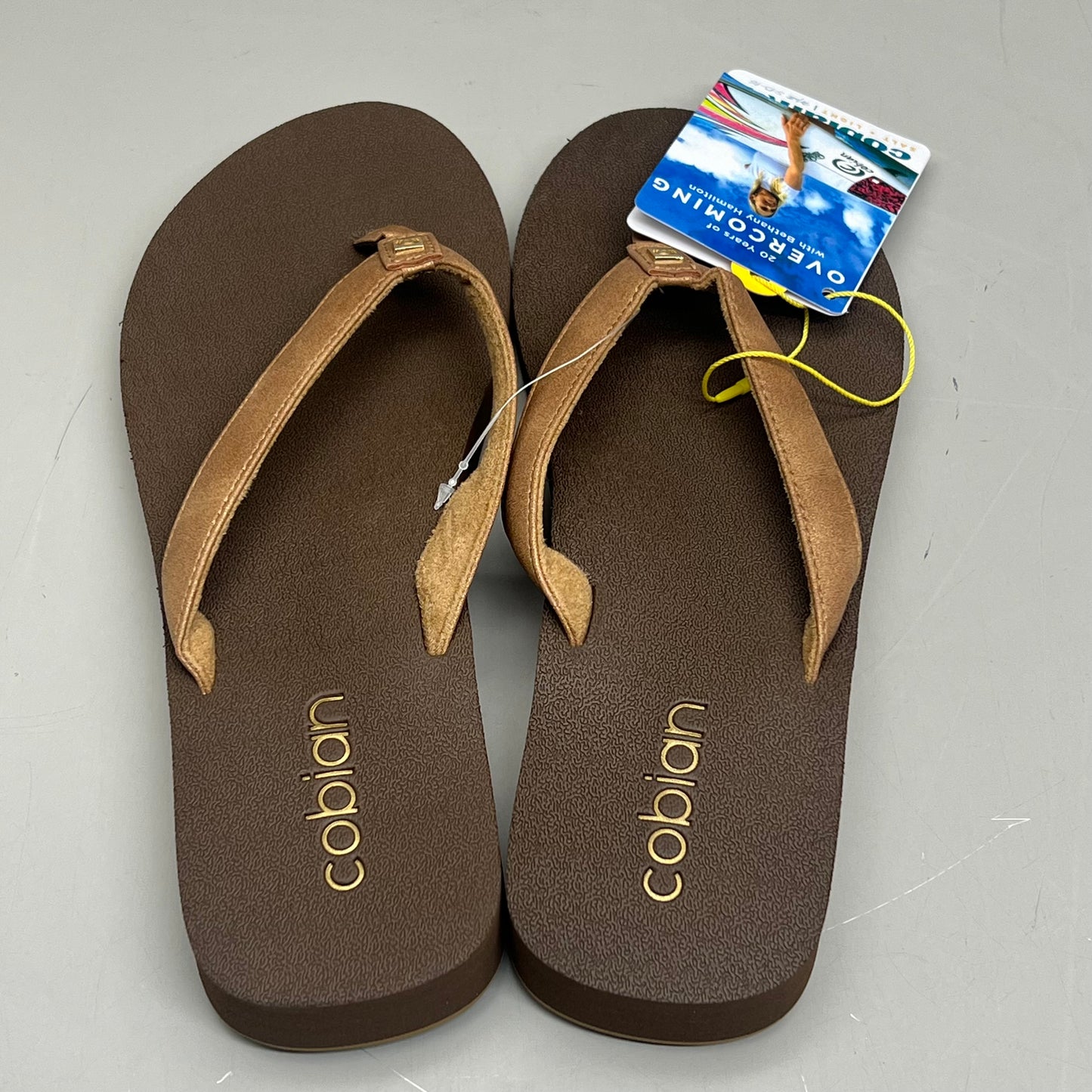 COBIAN Skinny Bounce Comfortable Synthetic Strap Women's Sz 6 Tan SKI25-230-06