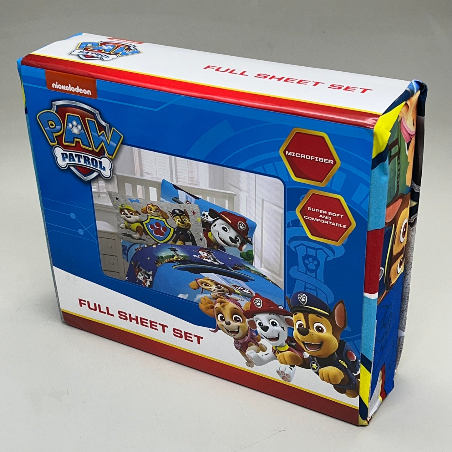 FRANCO / PAW PATROL 100% Microfiber Revisable 4 Piece Twin/Full bed set 6B656B