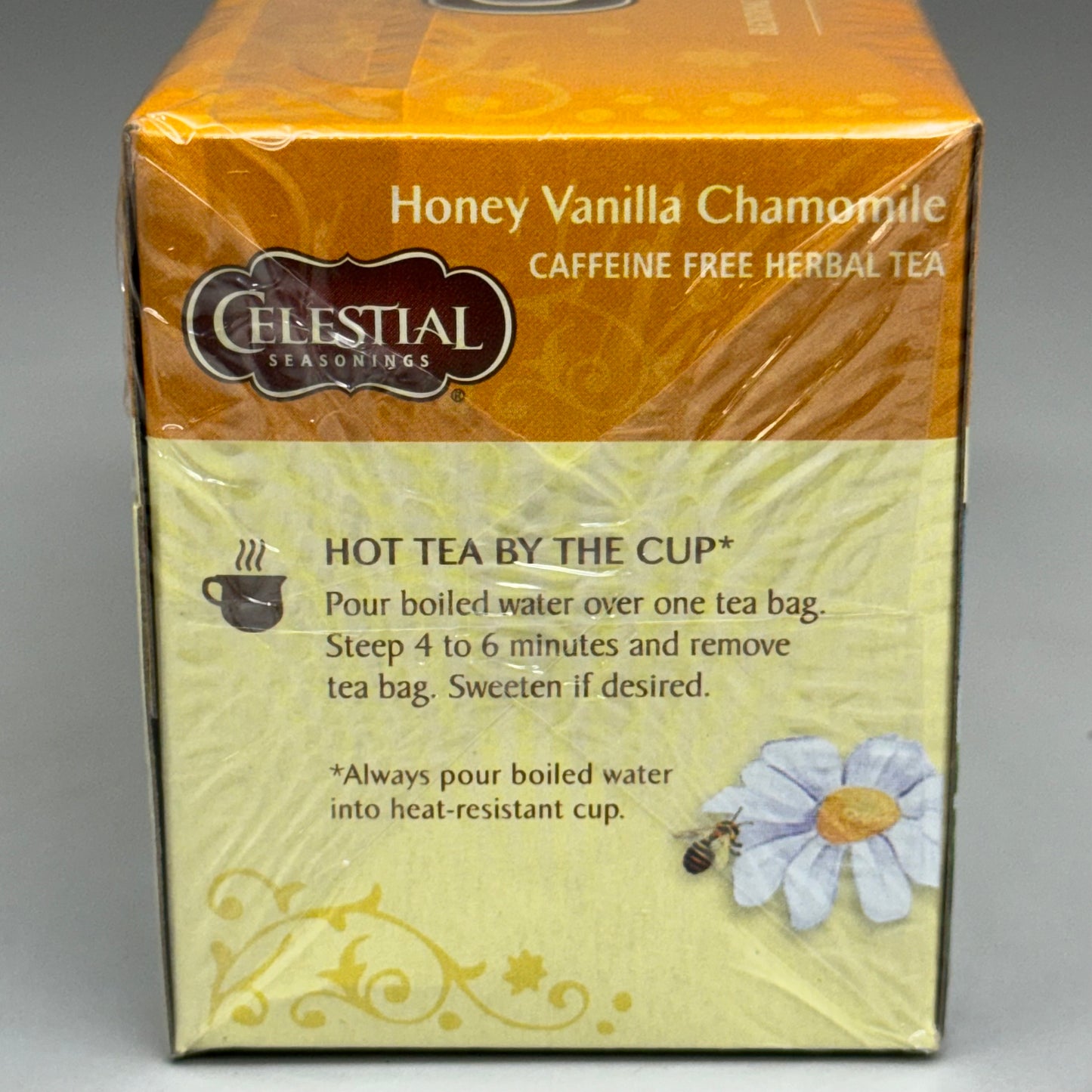 CELESTIAL SEASONINGS (6 PACK) Honey Vanilla Chamomile Herbal Tea 02/26 (New)