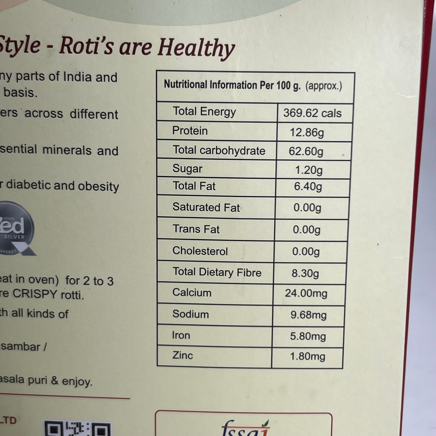 JAWARI (2 PACK) Roti & Bajra Roti Breakfast Food High Protein Gluten Free 10 Pcs BB 12/26