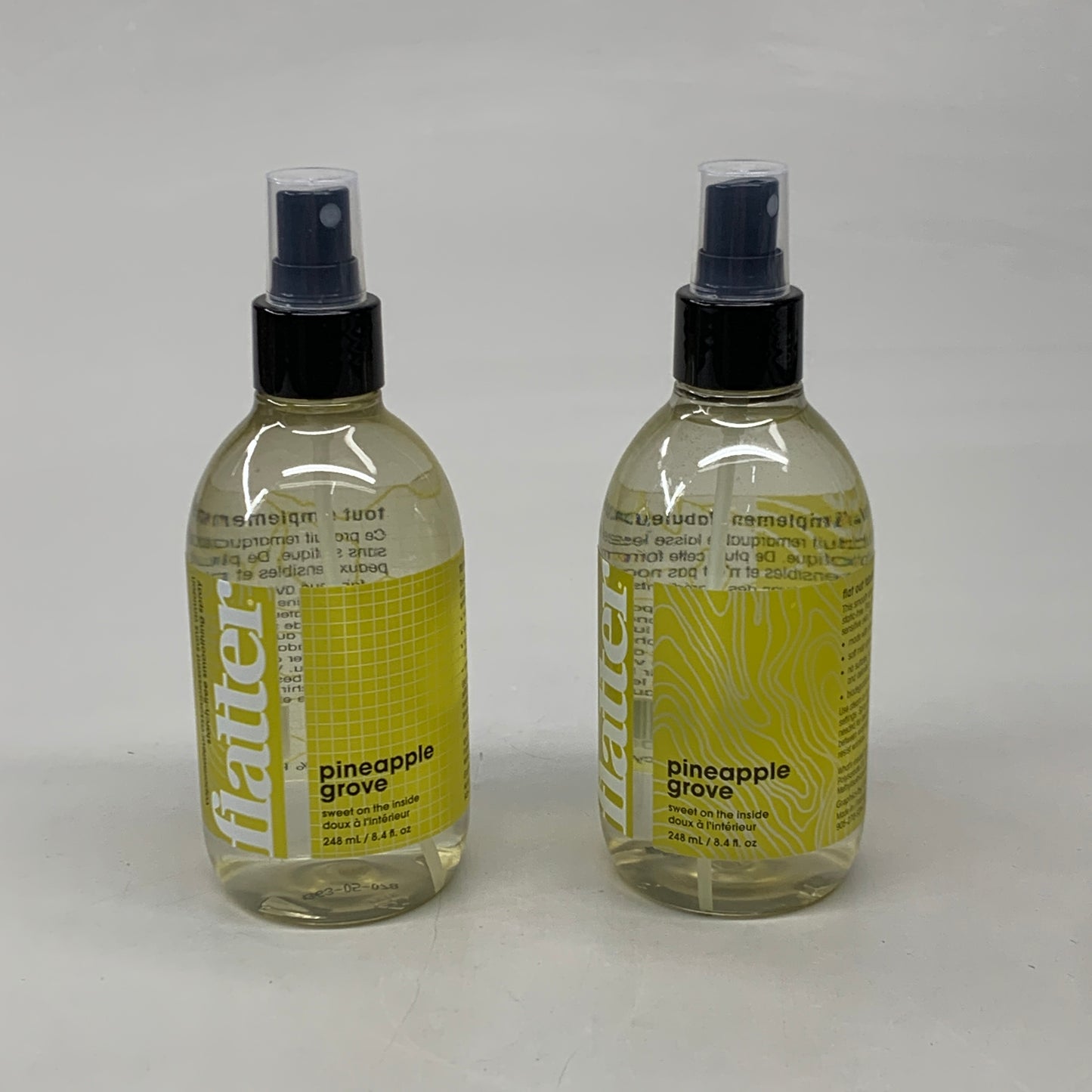 FLATTER (2 PACK) Pineapple Grove Smoothing Fabric Spray 8.4 fl oz R-F08P