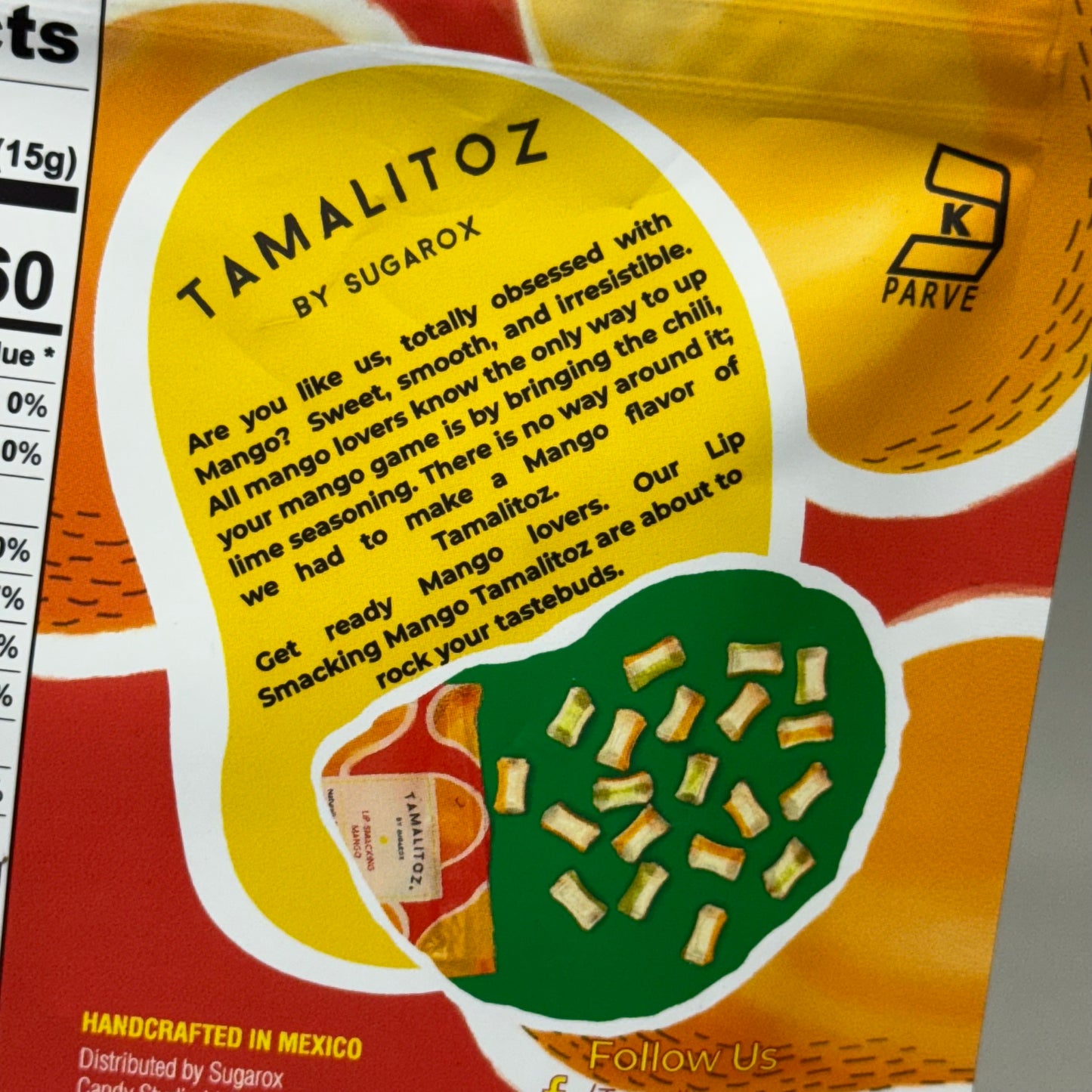 TAMALITOZ (4 PACK) Lip-Smacking Mango Naturally Flavored Mango Candy 4oz 09/25,