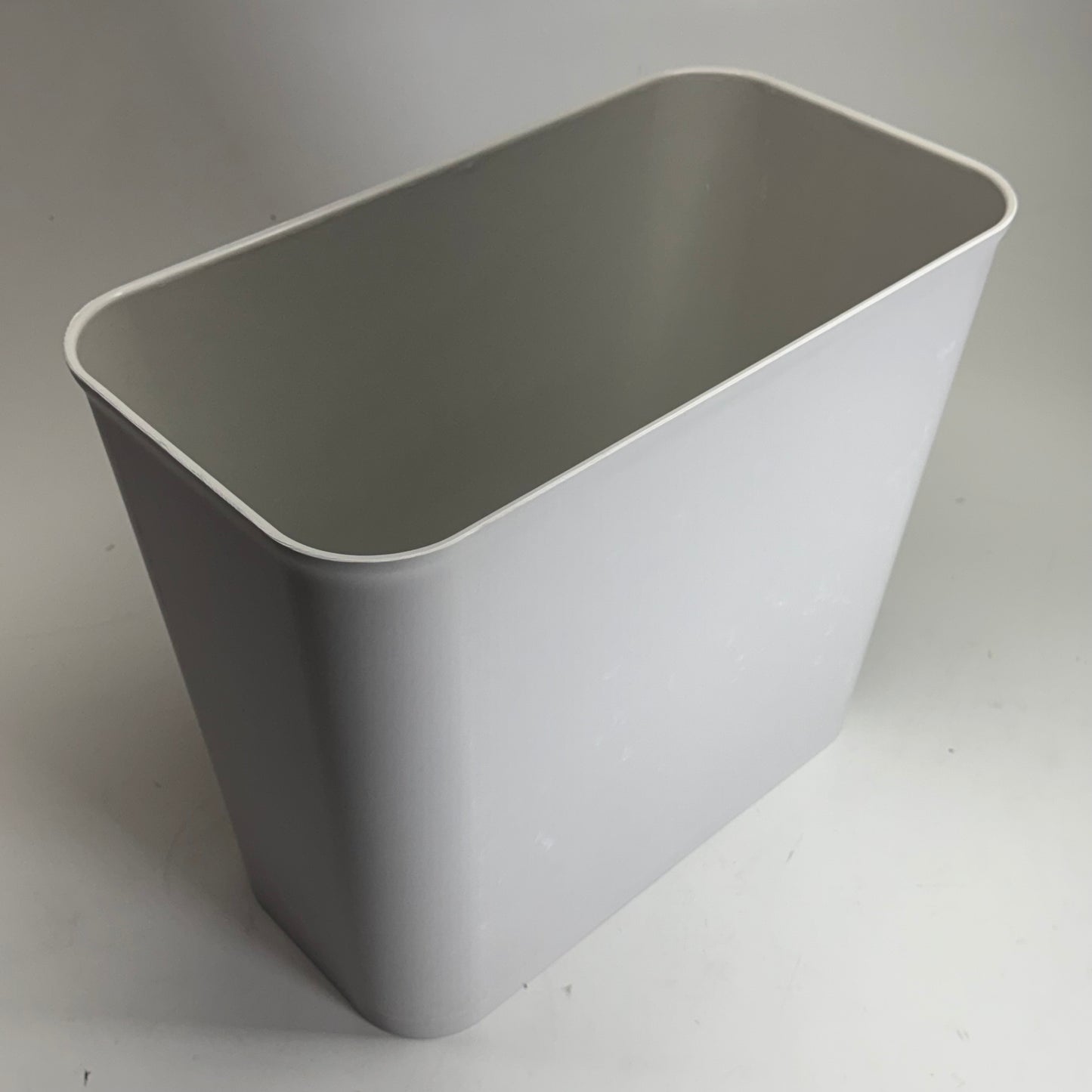 MBI (5 PACK) Fire Resistant Wastebasket Sz 13"L x 9"W x 14"H White MB27-N
