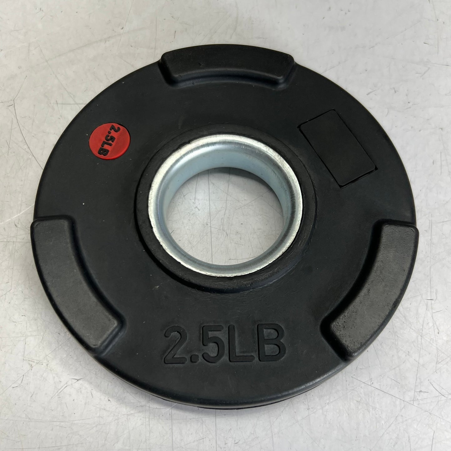 TRI-GRIP (4 PACK) Rubber Plate 2 of 5lb & 2 of 2.5lb, Black