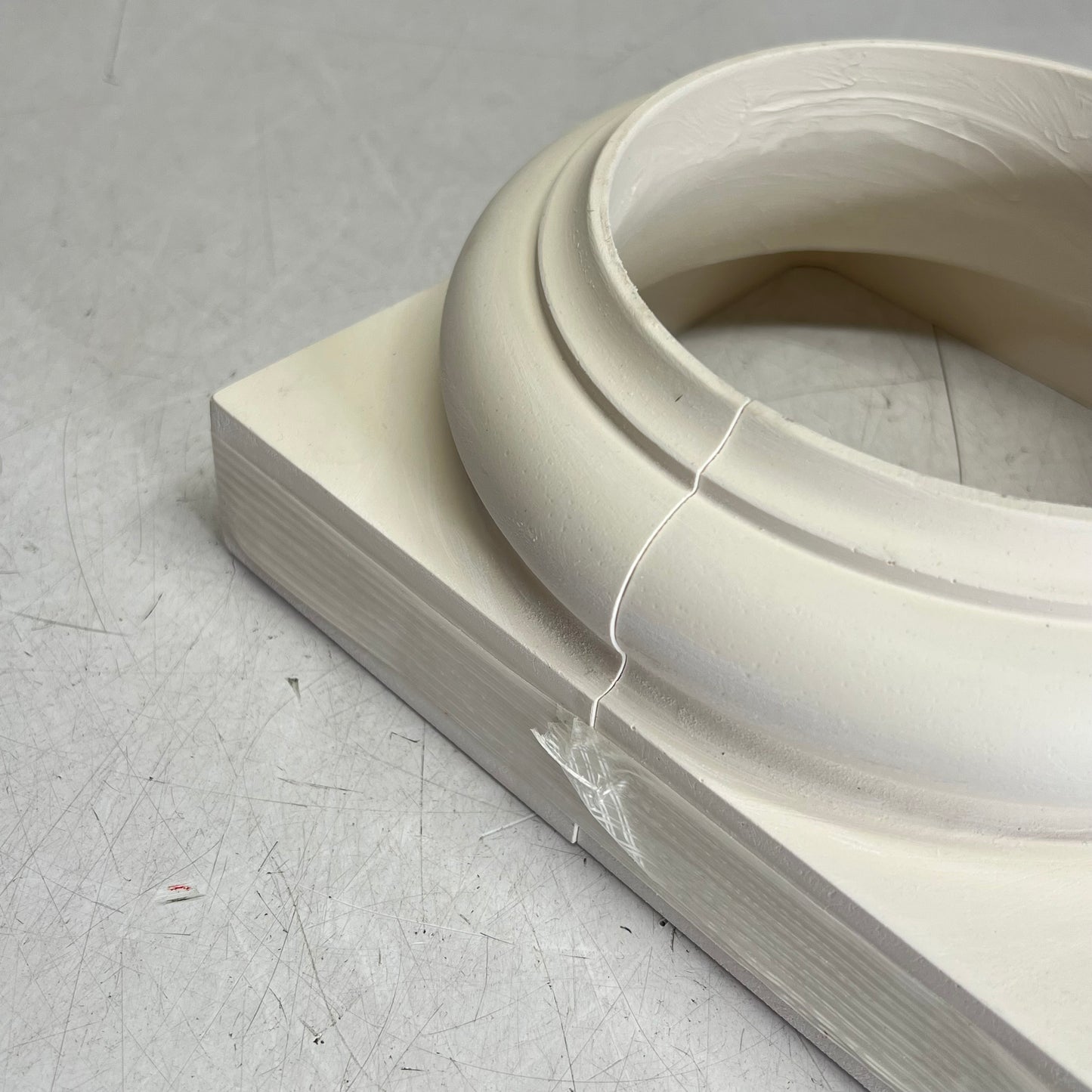 ZA@ Tuscan Cap Base Tapered Fiberglass Colums 6" Column White R-TUSCN-S-6BASE