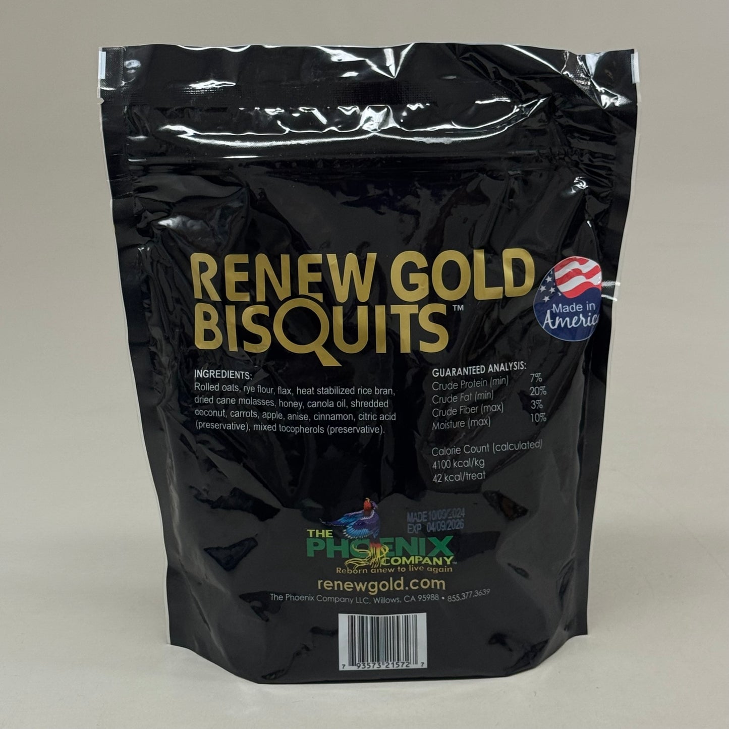 RENEW GOLD Horse Bisquits Treats For All Horses 32 oz. 320923 BB 04/26