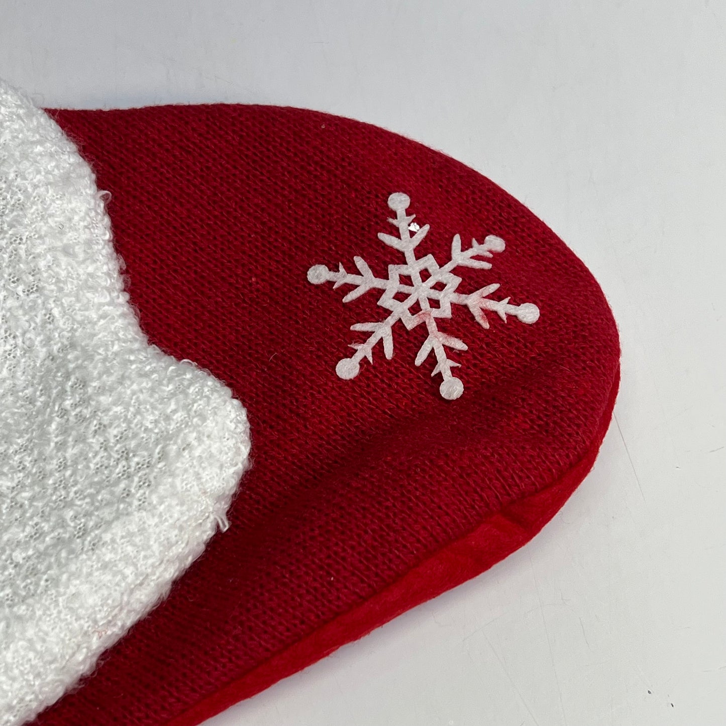 GERSON (2 PACK) Christmas Santa & Snowman Fabric Stocking 18" Red/White 2801830