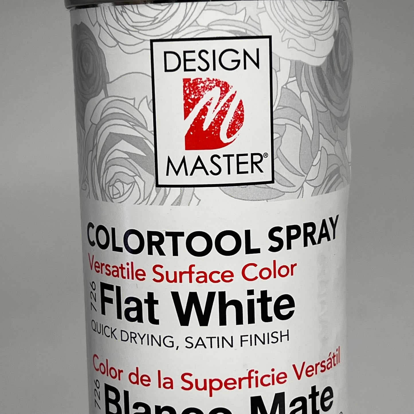 DESIGN MASTER (2 PACK) Colortool Spray Versatile Surface Color 12oz Flat White